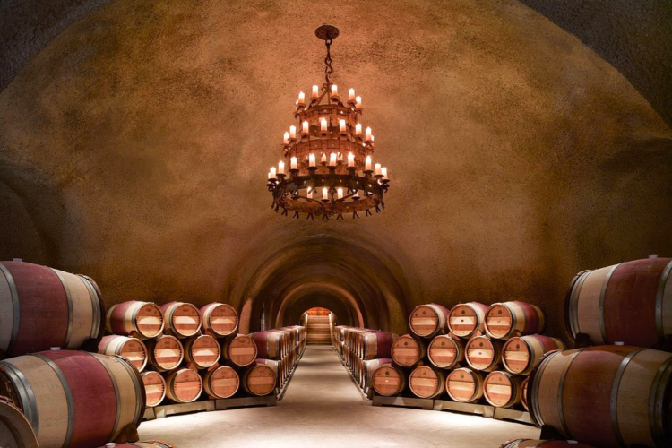Explore the barrels at one of the best wineries in napa