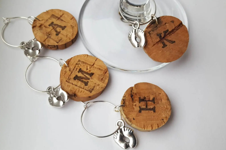 Wine glass charms
