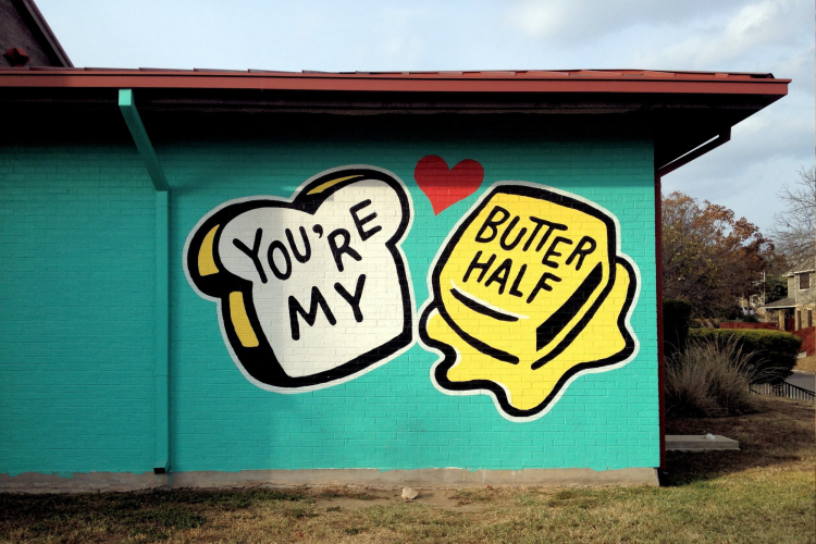 You're My Butter Half Mural