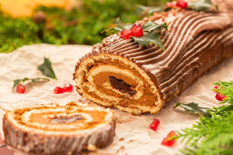 the yle log cake is a christmas tradition taken up around the world.