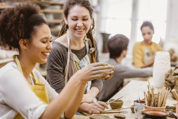 pottery classes as summer date idea