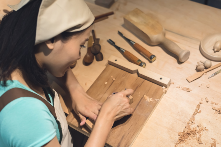 woodworking woman