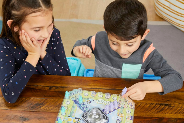 playing board game as spring break activity for kids
