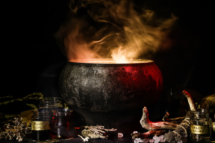 cauldron for DIY Fall decor