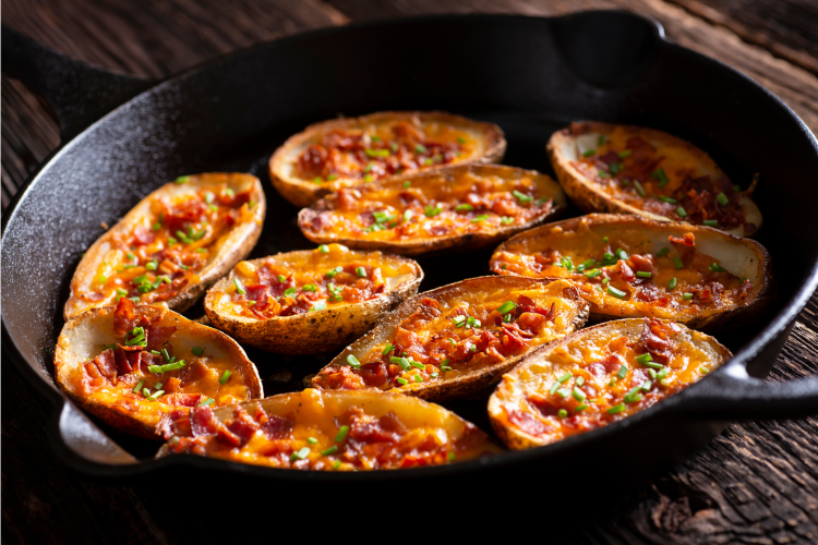cheesy potato skins
