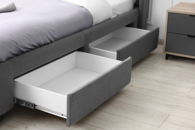 Under Bed Storage as bedroom office idea