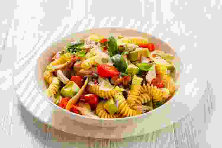 Chicken and pasta salad