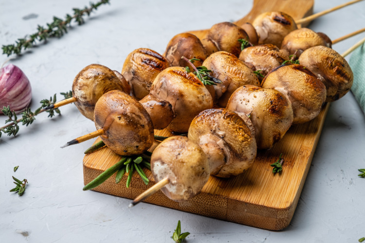 Grilled Mushrooms as bbq side