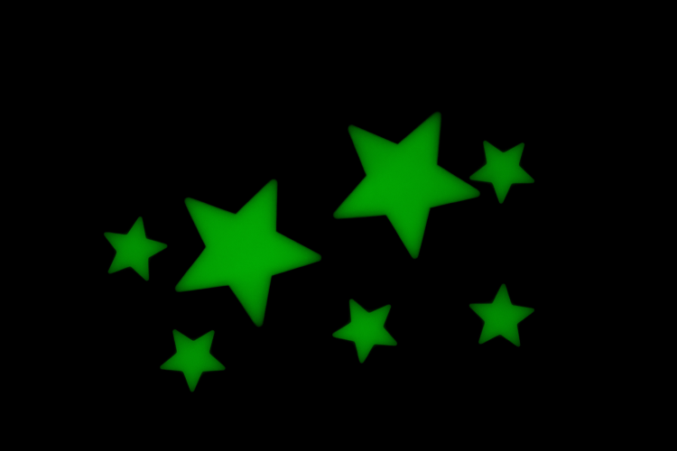 Glow in the dark stars