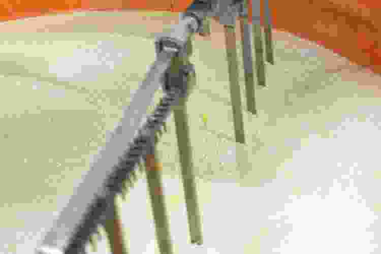 Stirring curds