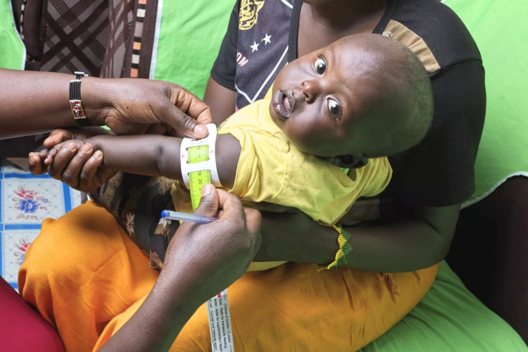 African child receiving a vaccine