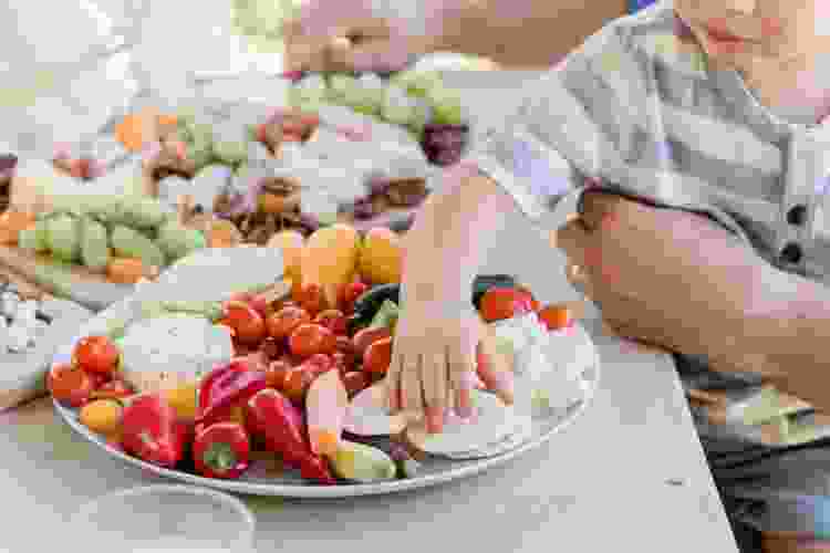 Kid eating boring foods