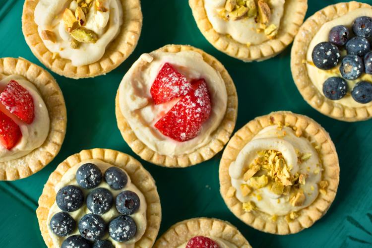 Mini Strawberry and Blueberry Pies