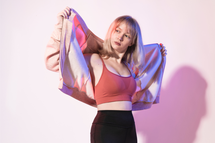 teen in a photoshoot