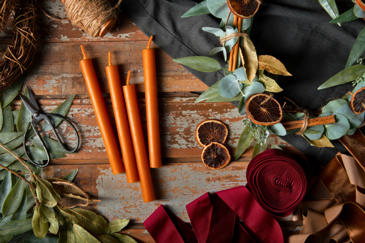 beeswax candles custom blends