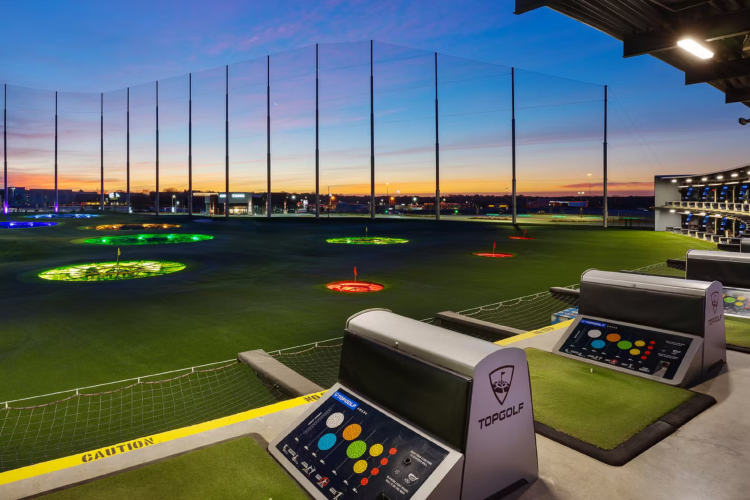 Topgolf as date idea in Omaha