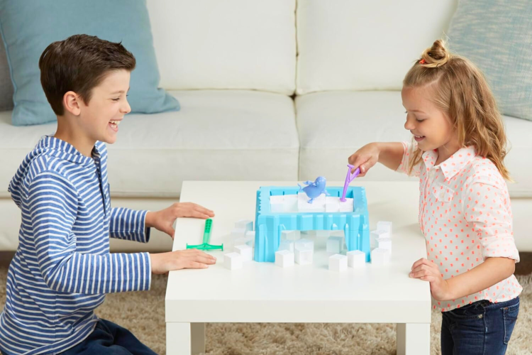Kids playing Don't Break The Ice Amazon