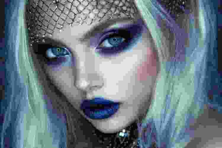 glam goth makeup