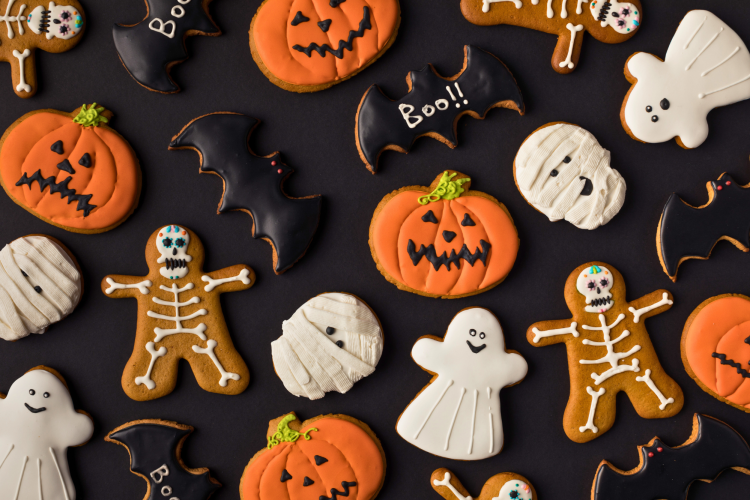 Halloween cookie selection