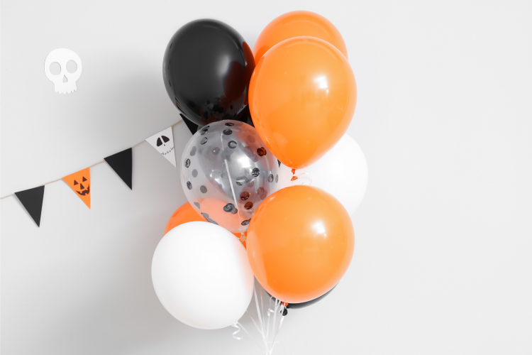 halloween styled balloons