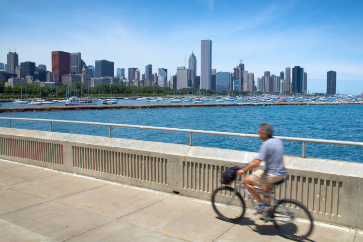 Biking in Chicago