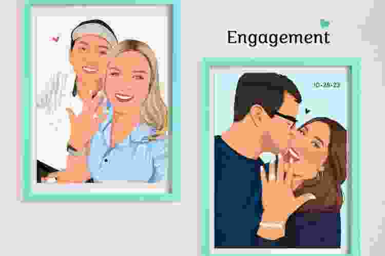 custom-illustrated print