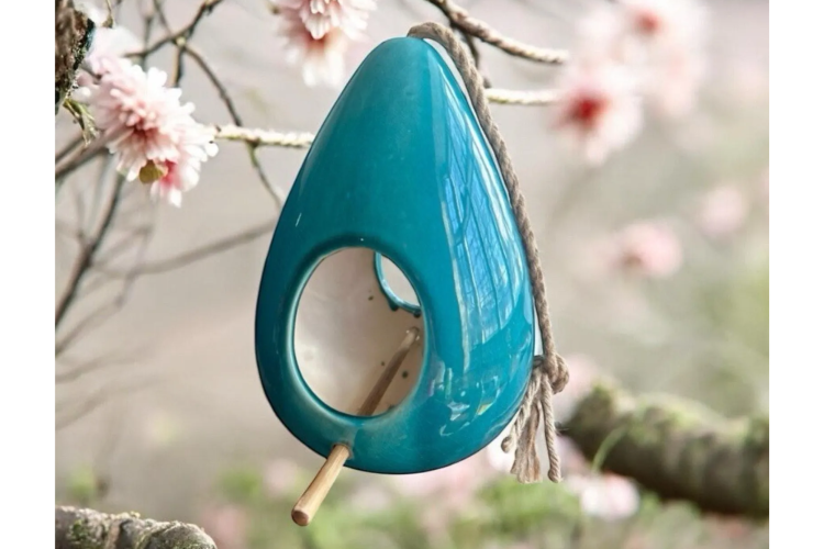 ceramic birdhouse