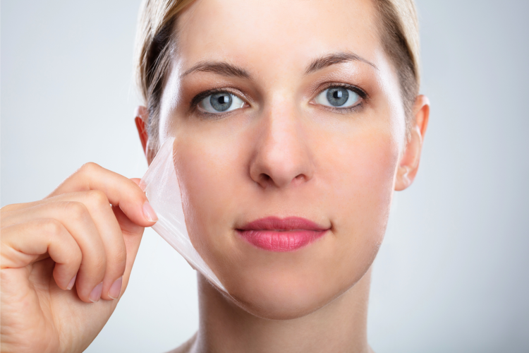 egg white peel face mask