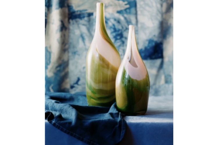 Upstate Handblown Avalon Magnum Bottle in Watermelon