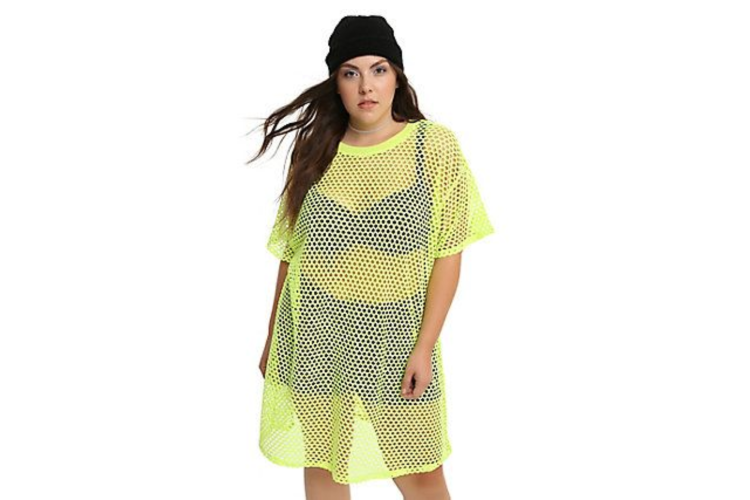 fishnet dress