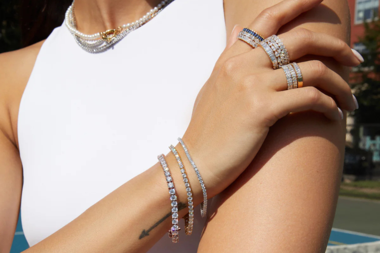 White Sapphire Tennis Bracelet