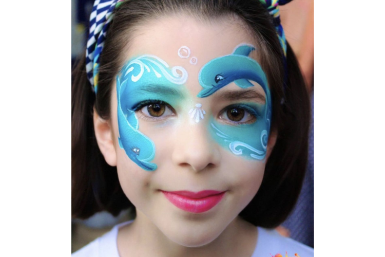 Dolphin Halloween Face Paint Idea