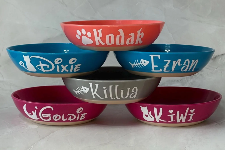 Personalized Cat Bowl
