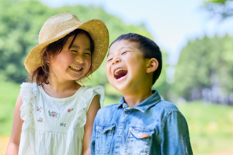 kids laughing