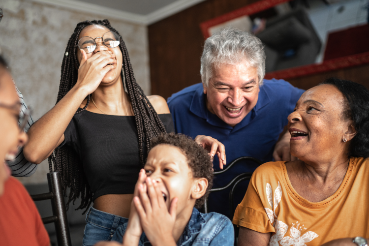 family laughing