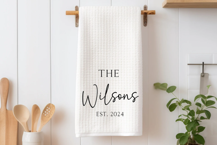 Monogrammed Tea Towels