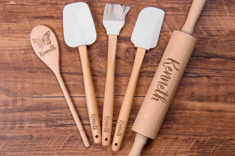 Personalized Baking Spoon Set