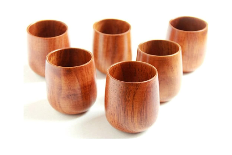 wooden wine glasses