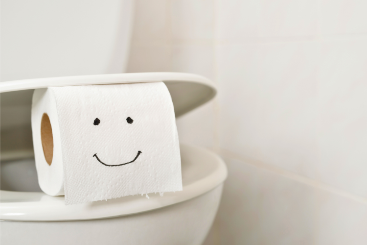 smiley toilet paper