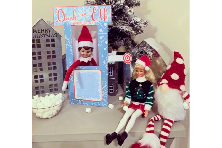 Elf in the shelf dunk tank Pinterest