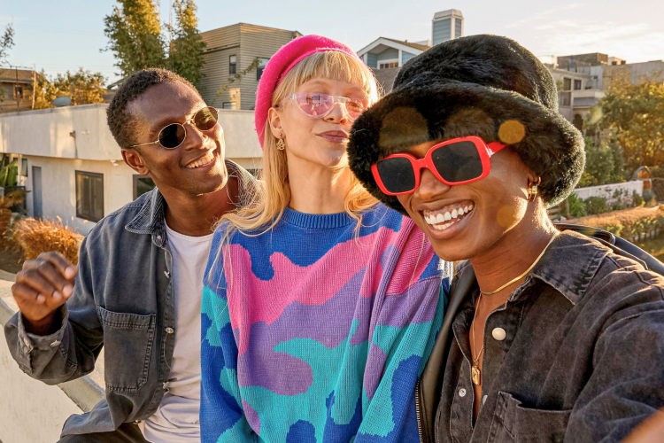 happy people outdoors posing