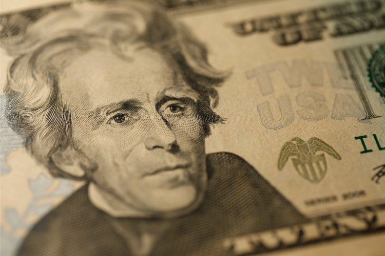 Andrew Jackson on a $20 bill