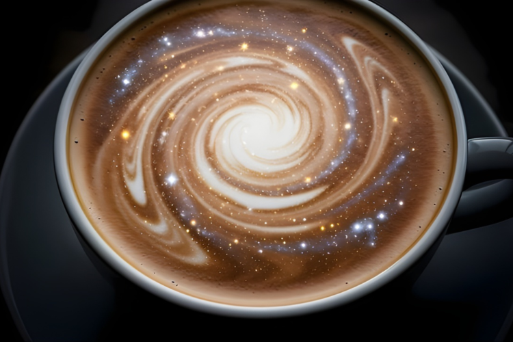 A cosmic latte