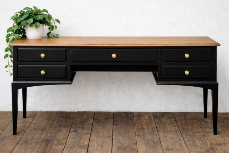 upcycled console table