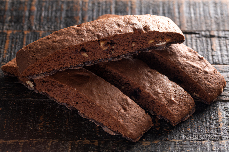 Mexican Chocolate Walnut Biscotti