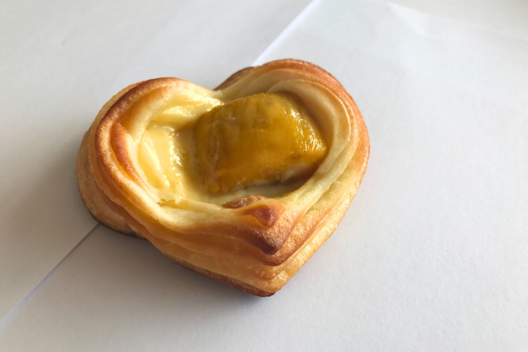 heart shaped valentine's day dessert