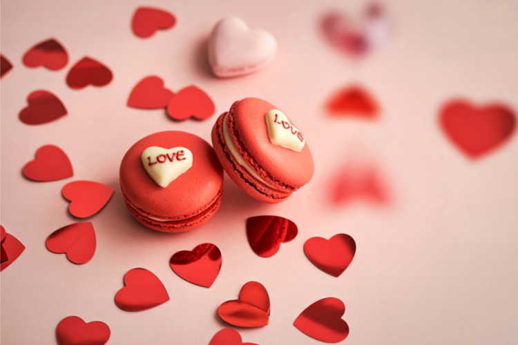 Valentine's themed macarons