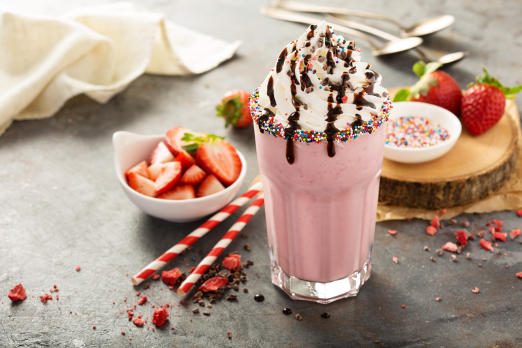 strawberry milkshake