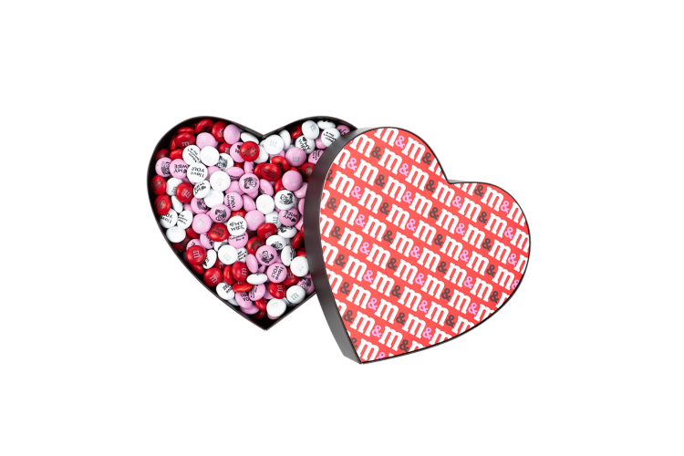 M&M's Heart-Shaped Candy Gift Box