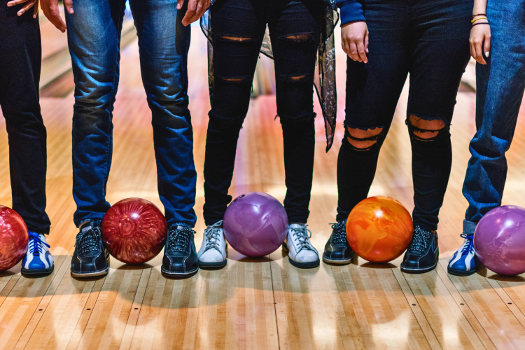 teens bowling